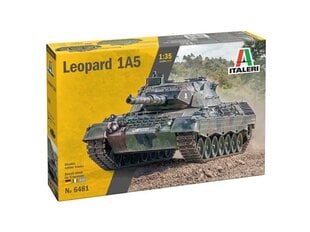 Сборная пластиковая модель. Italeri - Leopard 1A5, 1/35, 6481 цена и информация | Склеиваемые модели | pigu.lt