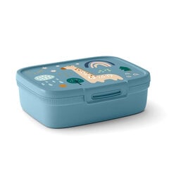 Прямоугольный контейнер для хранения продуктов Snap Box с разделителем 1,8 л сине-серого цвета цена и информация | Посуда для хранения еды | pigu.lt