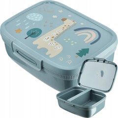 Прямоугольный контейнер для хранения продуктов Snap Box с разделителем 1,8 л сине-серого цвета цена и информация | Посуда для хранения еды | pigu.lt