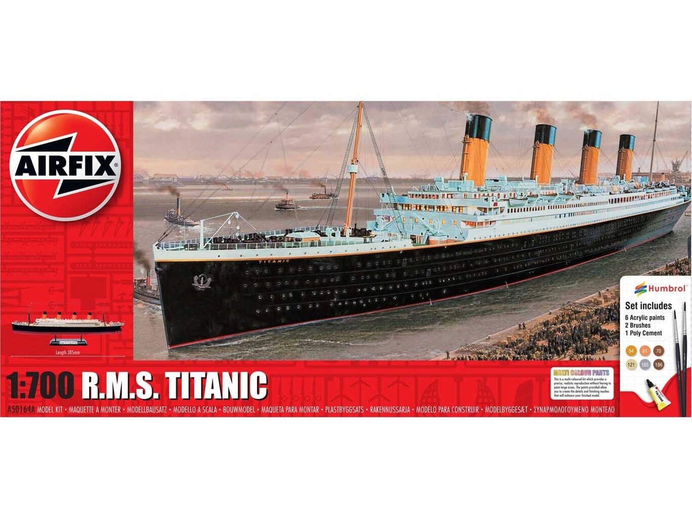 Surenkamas modelis R.M.S. Titanic Airfix A50164A kaina ir informacija | Konstruktoriai ir kaladėlės | pigu.lt