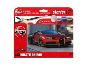 Подарочный набор Airfix - Bugatti Chiron, 1/43, A55005 цена и информация | Конструкторы и кубики | pigu.lt