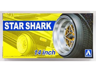 Aoshima - Ratų komplektas Star Shark 14", 1/24, 05258 kaina ir informacija | Klijuojami modeliai | pigu.lt