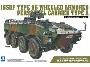 Сборная пластиковая модель. Aoshima - JGSDF Type 96 Wheeled APC Type A, 1/72, 05783 цена и информация | Склеиваемые модели | pigu.lt