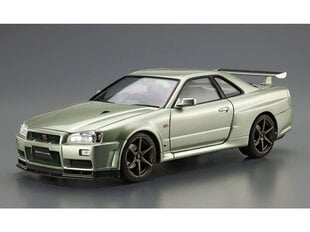 Сборная пластиковая модель. Aoshima - Nissan BNR34 Skyline GT-R V-specII Nür. '02, 1/24, 06275 цена и информация | Склеиваемые модели | pigu.lt