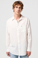 Marškiniai vyrams Wrangler 112352281, balti kaina ir informacija | Vyriški marškiniai | pigu.lt