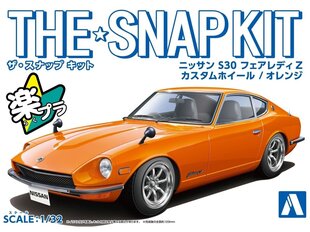 Aoshima - The Snap Kit Nissan S30 Fairlady Z Custom Wheel / Orange, 1/32, 06476 kaina ir informacija | Konstruktoriai ir kaladėlės | pigu.lt