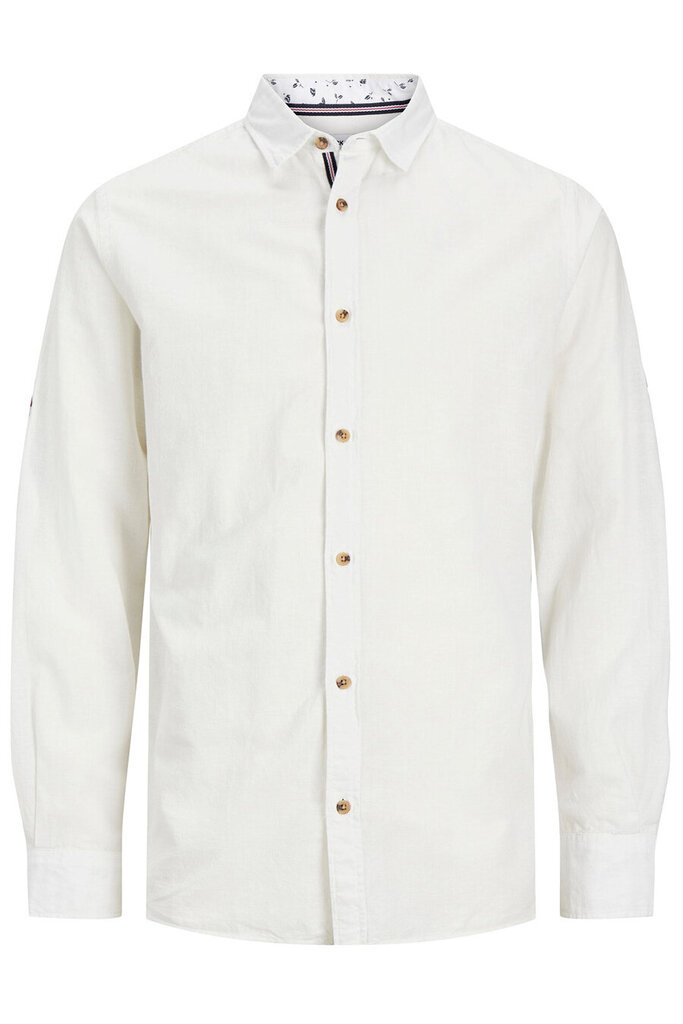 Marškiniai vyrams Jack & Jones 12248580, balti kaina ir informacija | Vyriški marškiniai | pigu.lt