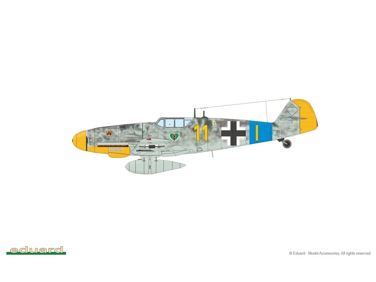 Surenkamas modelis Messerschmitt Bf 109G-5 & Bf 109G-6 Gustav Pt.1 Eduard 2144 kaina ir informacija | Konstruktoriai ir kaladėlės | pigu.lt