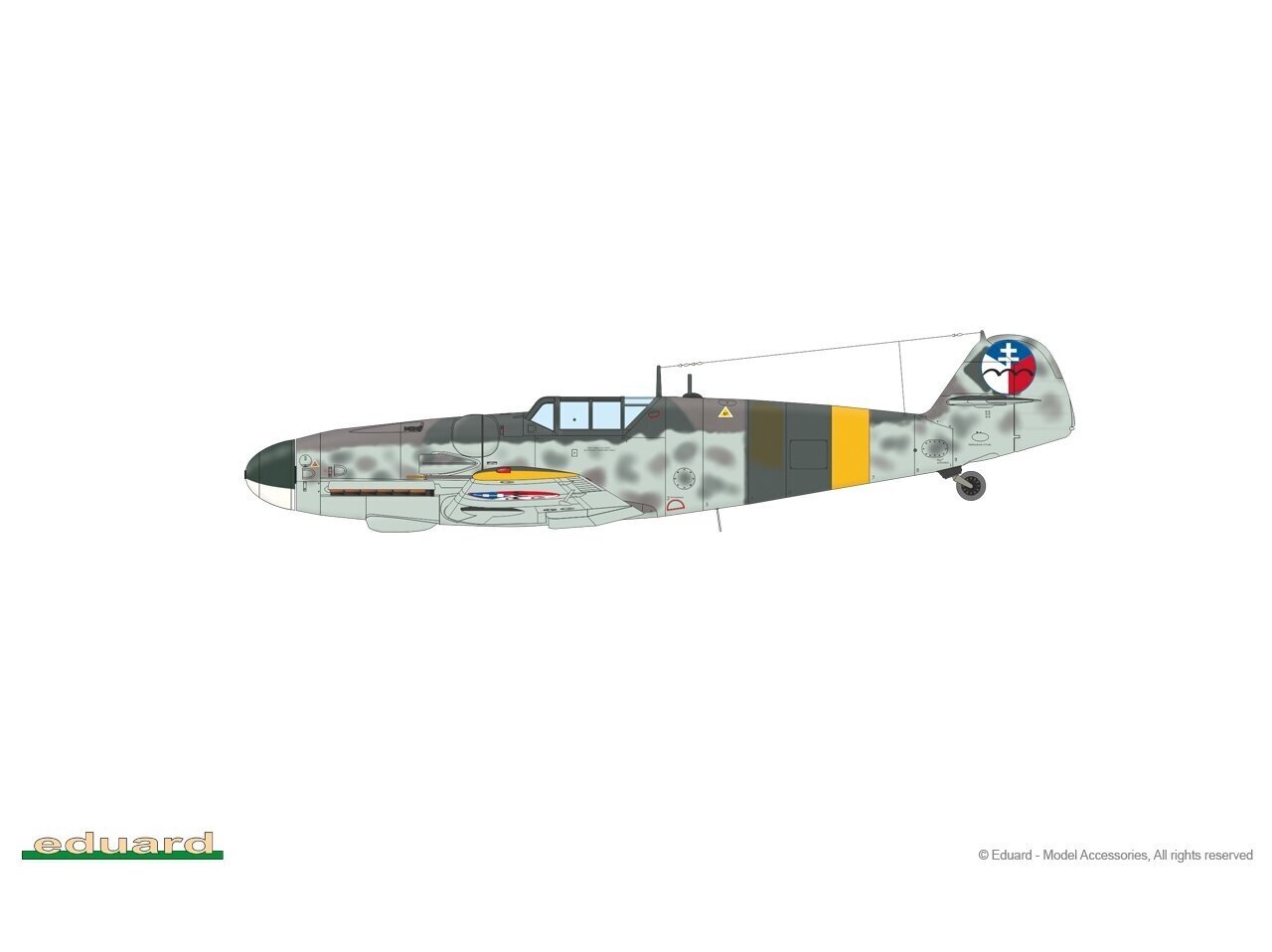 Surenkamas modelis Messerschmitt Bf 109G-5 & Bf 109G-6 Gustav Pt.1 Eduard 2144 kaina ir informacija | Konstruktoriai ir kaladėlės | pigu.lt