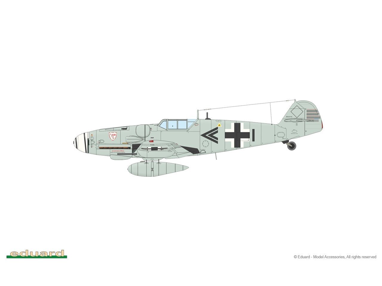 Surenkamas modelis Messerschmitt Bf 109G-5 & Bf 109G-6 Gustav Pt.1 Eduard 2144 kaina ir informacija | Konstruktoriai ir kaladėlės | pigu.lt