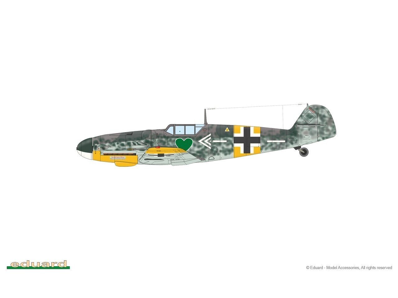 Surenkamas modelis Messerschmitt Bf 109G-5 & Bf 109G-6 Gustav Pt.1 Eduard 2144 kaina ir informacija | Konstruktoriai ir kaladėlės | pigu.lt