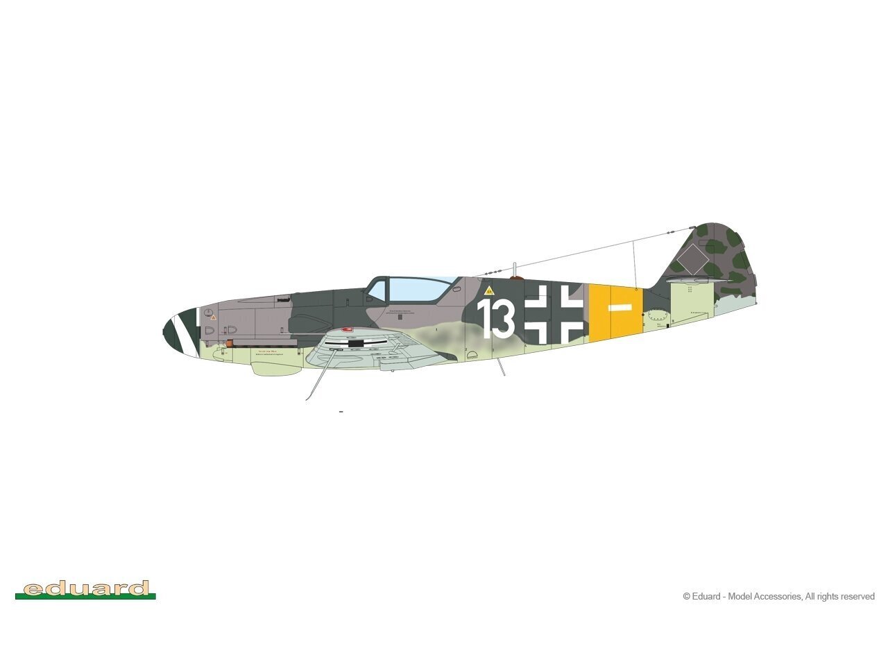 Surenkamas modelis Messerschmitt Bf 109K-4 Kurfürst Limited edition Eduard 11177 kaina ir informacija | Konstruktoriai ir kaladėlės | pigu.lt