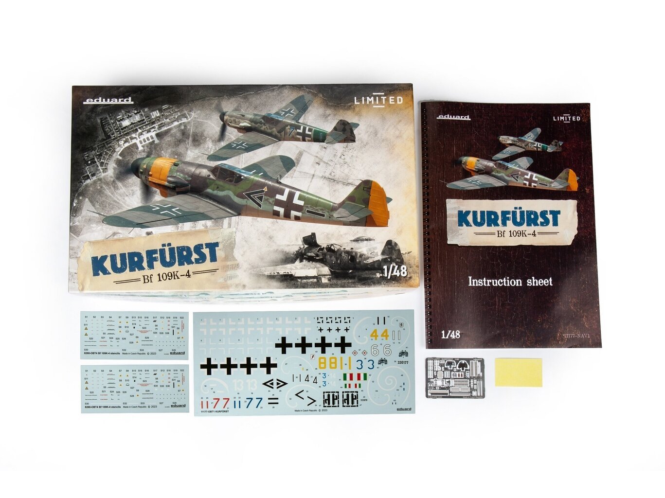 Surenkamas modelis Messerschmitt Bf 109K-4 Kurfürst Limited edition Eduard 11177 kaina ir informacija | Konstruktoriai ir kaladėlės | pigu.lt