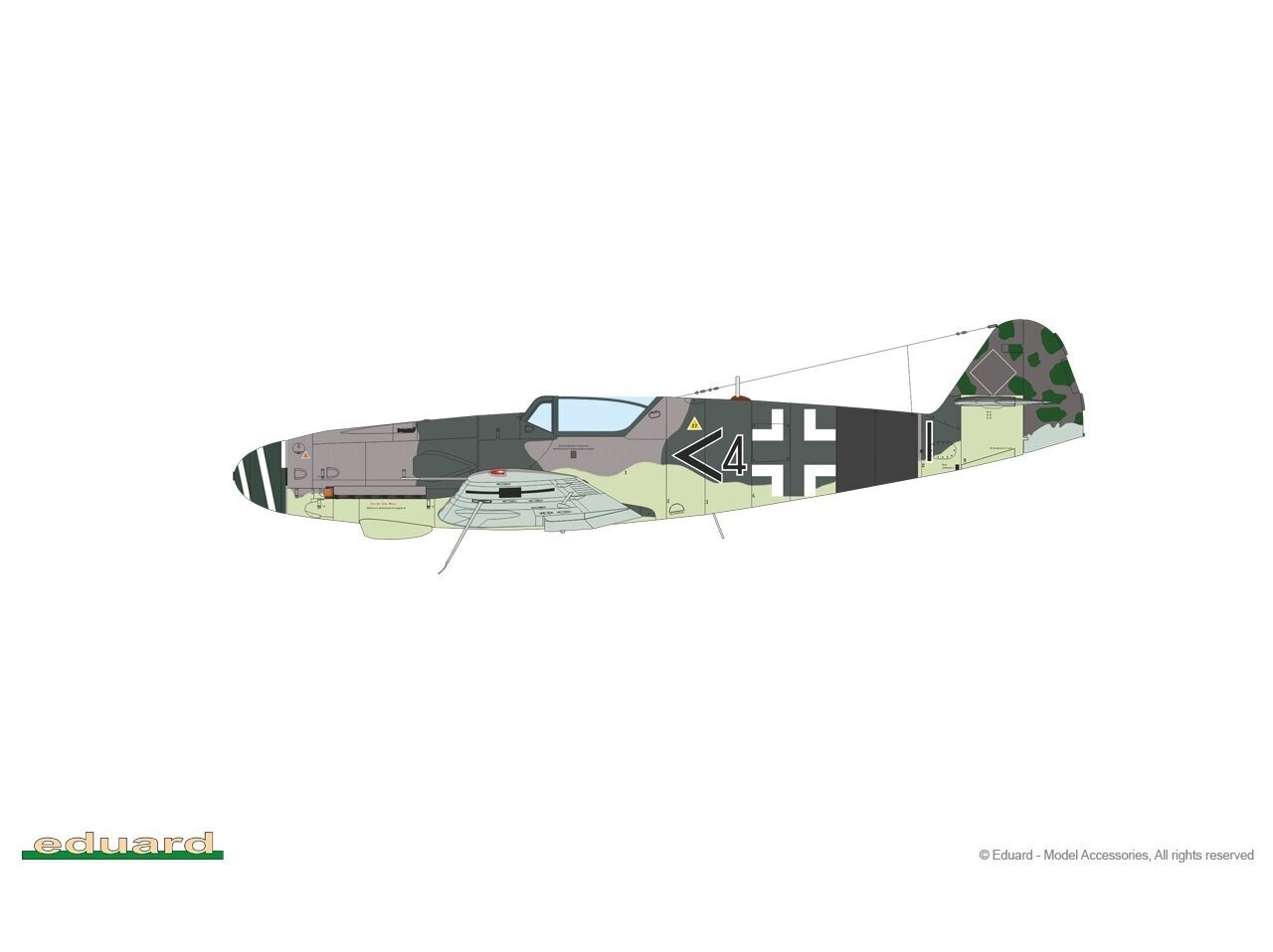 Surenkamas modelis Messerschmitt Bf 109K-4 Kurfürst Limited edition Eduard 11177 kaina ir informacija | Konstruktoriai ir kaladėlės | pigu.lt