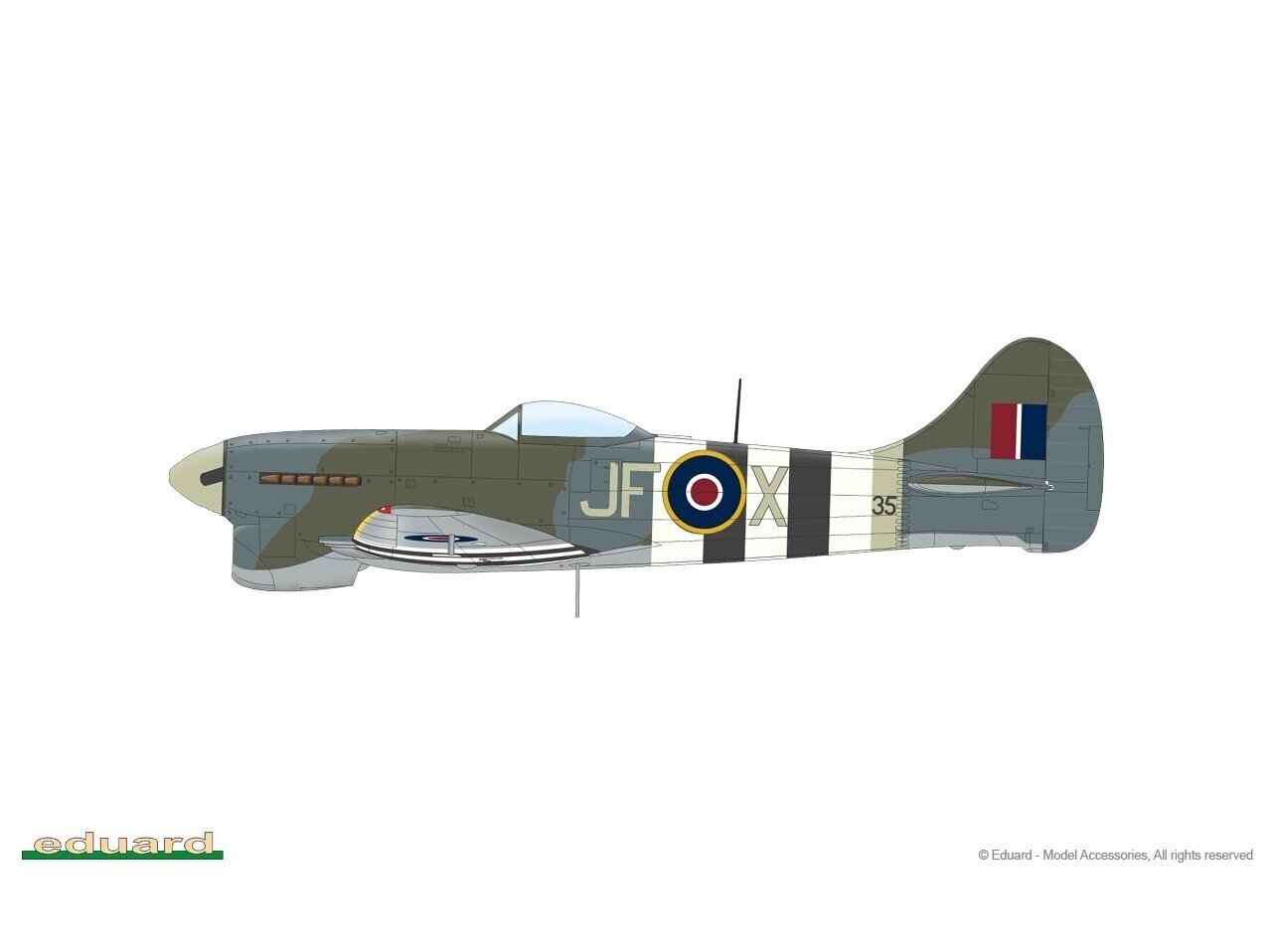 Surenkamas modelis Hawker Tempest Mk.V Series 1 Weekend Edition Eduard 84195 kaina ir informacija | Konstruktoriai ir kaladėlės | pigu.lt