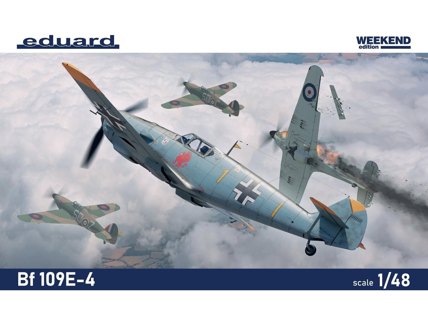 Surenkamas modelis Messerschmitt Bf 109E-4 Weekend Edition Eduard 84196 kaina ir informacija | Konstruktoriai ir kaladėlės | pigu.lt