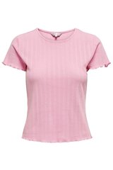 Only marškinėliai moterims 15256154BONBON, rožiniai kaina ir informacija | Marškinėliai moterims | pigu.lt