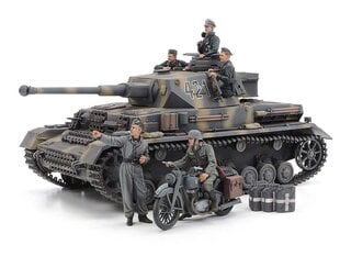 Сборная пластиковая модель. Tamiya - Panzerkampfwagen IV Ausf G. Early Production & Motorcycle Eastern Front, 1/35, 25209 цена и информация | Конструкторы и кубики | pigu.lt