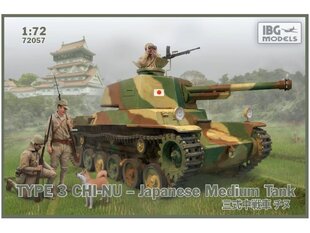 Klijuojamas modelis IBG Models Type 3 Chi-Nu Japanese Medium Tank, +2 figures, 1/72, 72057 kaina ir informacija | Klijuojami modeliai | pigu.lt