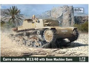 Сборная пластиковая модель. IBG Models - Carro Comando M13/40 with 8мм Machine Guns, 1/72, 72129 цена и информация | Склеиваемые модели | pigu.lt