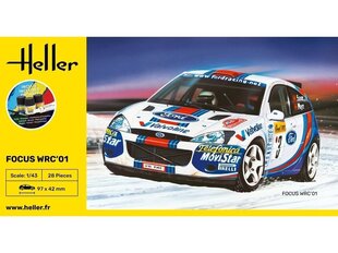 Heller - Ford Focus WRC'01 подарочный набор, 1/43, 56196 цена и информация | Склеиваемые модели | pigu.lt