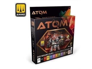 Akrilinių dažų rinkinys Ammo Mig Atom Basic Wargames Colors I, 20706 kaina ir informacija | Piešimo, tapybos, lipdymo reikmenys | pigu.lt