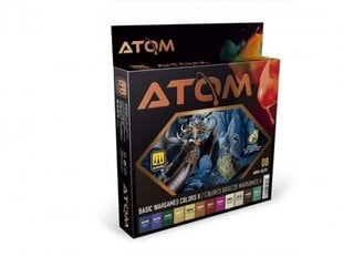 AMMO MIG - ATOM Набор акриловых красок Basic Wargames Colors II, 20707 цена и информация | Принадлежности для рисования, лепки | pigu.lt