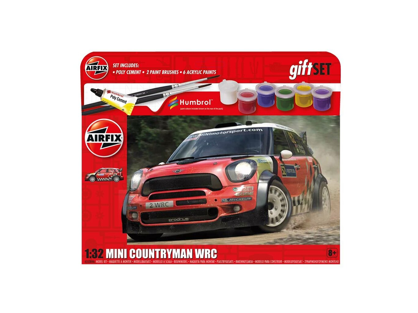 Surenkamas modelis Airfix Mini Cooper Countryman Wrc, A55304A kaina ir informacija | Žaislai berniukams | pigu.lt