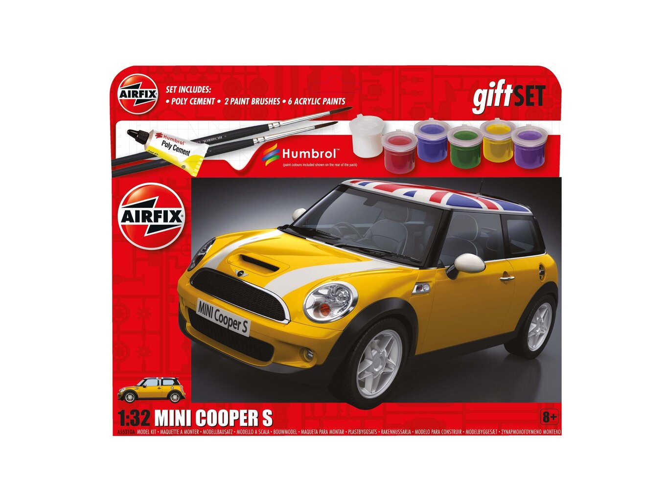 Surenkamas modelis Mini Cooper S Airfix A55310A цена и информация | Konstruktoriai ir kaladėlės | pigu.lt