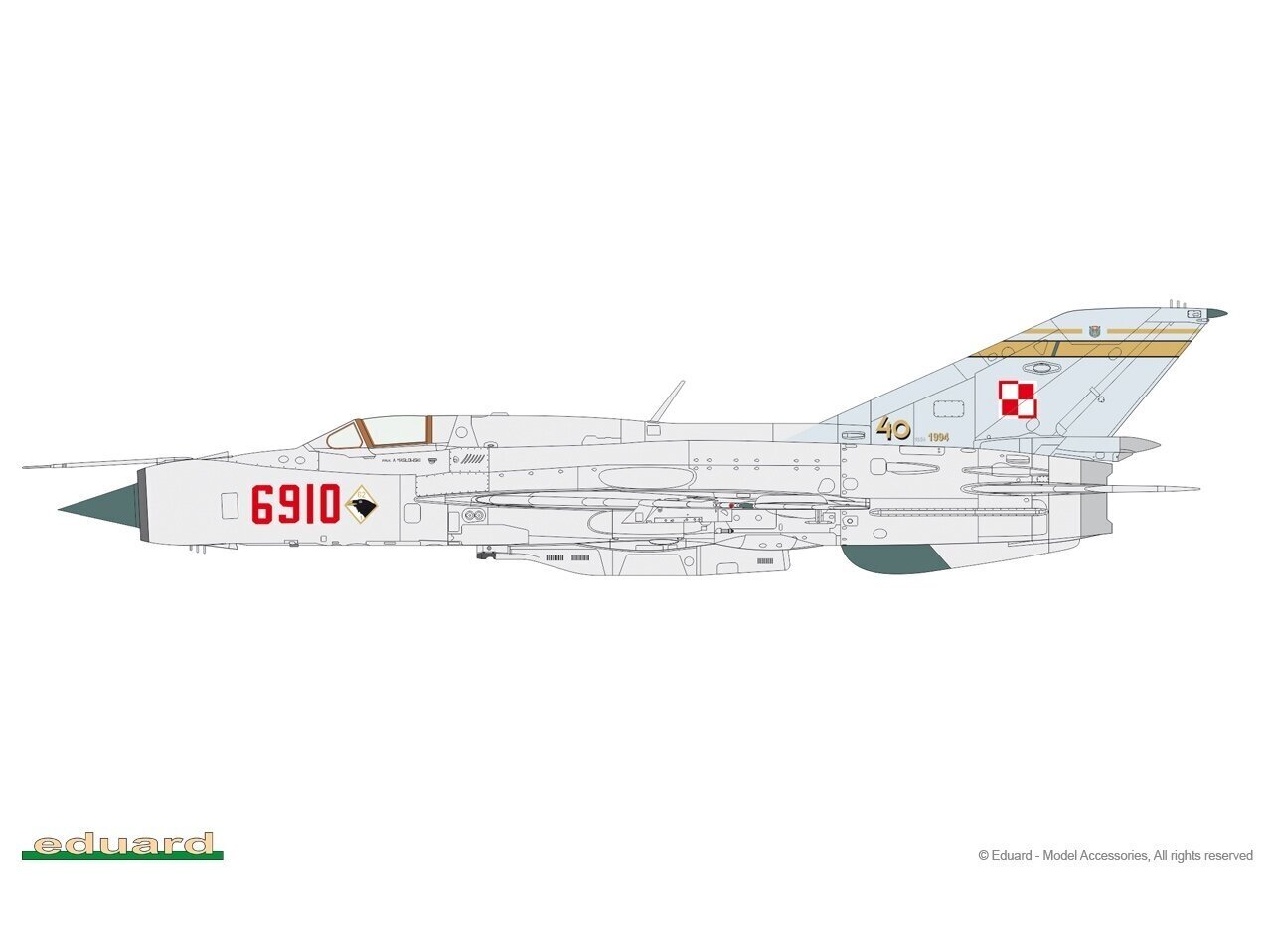 Surenkamas modelis MiG-21PFM Weekend Edition Eduard 84124 kaina ir informacija | Konstruktoriai ir kaladėlės | pigu.lt