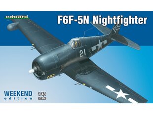 Surenkamas modelis Grumman F6F-5N Hellcat Nightfighter Weekend Edition Eduard 84133 цена и информация | Конструкторы и кубики | pigu.lt