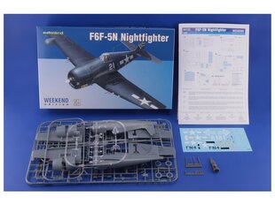Surenkamas modelis Grumman F6F-5N Hellcat Nightfighter Weekend Edition Eduard 84133 kaina ir informacija | Konstruktoriai ir kaladėlės | pigu.lt