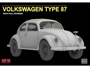 Rye Field Model - Volkswagen Beetle Type 87 w/full interior, 1/35, 5113 цена и информация | Склеиваемые модели | pigu.lt