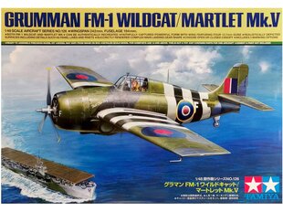 Surenkamas modelis Grumman FM-1 Wildcat/Martlet Mk.V Tamiya, 1/48, 61126 kaina ir informacija | Konstruktoriai ir kaladėlės | pigu.lt