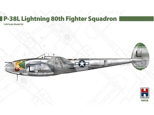 Surenkamas modelis Lockheed P-38L Ligthning 80th Fighter Squadron Hobby 2000, 1/48, 48028 цена и информация | Конструкторы и кубики | pigu.lt