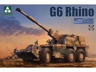Surenkamas modelis G6 Rhino Sandf Self-Propelled Howitzer Takom, 1/35, 2052 цена и информация | Конструкторы и кубики | pigu.lt