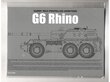 Surenkamas modelis G6 Rhino Sandf Self-Propelled Howitzer Takom, 1/35, 2052 цена и информация | Konstruktoriai ir kaladėlės | pigu.lt