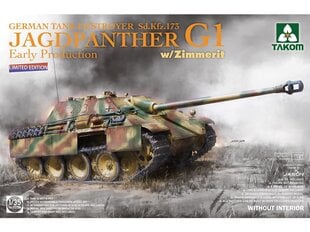 Surenkamas modelis German Tank Destroyer Sd.Kfz. 173 Jagdpanther G1 Early Production w/Zimmerit Limited Edition Takom, 1/35, 2125W цена и информация | Конструкторы и кубики | pigu.lt