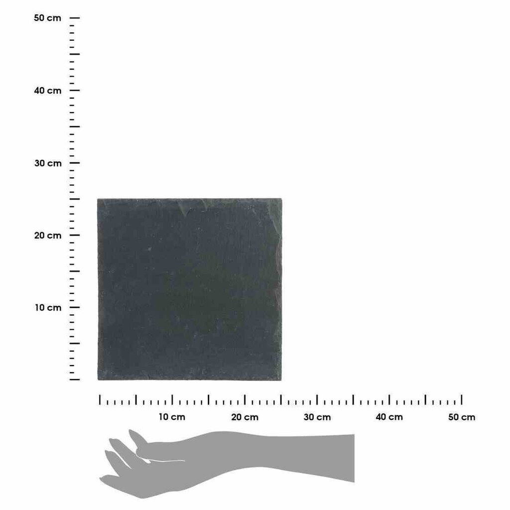 Serviravimo lentelė, 25x25 cm kaina ir informacija | Pjaustymo lentelės | pigu.lt