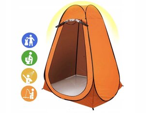 Туристическая палатка для переодевания и душа, оранжевая цена и информация | Палатки | pigu.lt