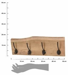 Medinė pakaba iš tikmedžio medienos 50 cm kaina ir informacija | Vonios kambario aksesuarai | pigu.lt