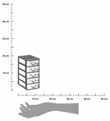 Krepšelių rinkinys, 5 vnt. kaina ir informacija | Daiktadėžės | pigu.lt