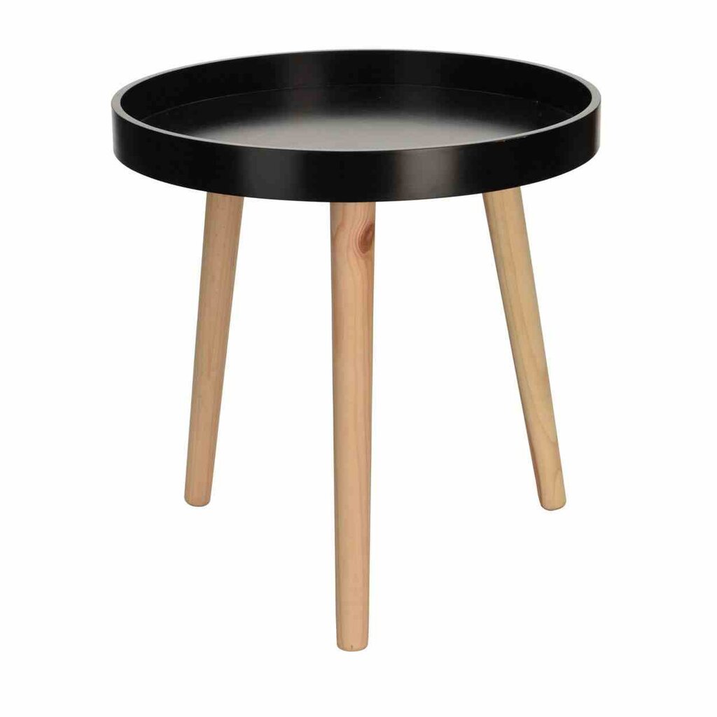 Apvalus medinis kavos staliukas 40 cm kaina ir informacija | Kavos staliukai | pigu.lt