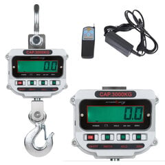 ЖК-весы крюковые с дистанционным управлением SBS-KW-3TC LCD до 3 тонн цена и информация | Весы (бытовые) | pigu.lt