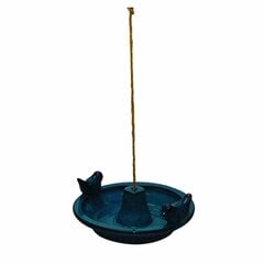 Pakabinama keramikinė paukščių girdykla Esschert Design, mėlyna kaina ir informacija | Sodo dekoracijos | pigu.lt