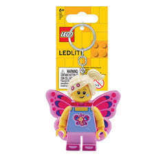 Raktų pakabutis su LED figūrėle Lego Iconic Butterfly Girl kaina ir informacija | Aksesuarai vaikams | pigu.lt