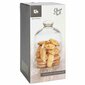 Stiklinis indelis su dangteliu sausainiams, 18 cm kaina ir informacija | Maisto saugojimo  indai | pigu.lt