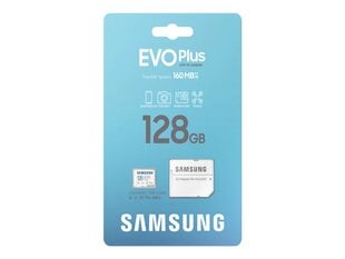 Atmiņas karte Samsung EVO Plus 128GB MicroSDXC цена и информация | Карты памяти для фотоаппаратов, камер | pigu.lt