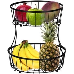Корзина для фруктов, металлическая корзина Springos KI0149 32,5x30 см цена и информация | Посуда, тарелки, обеденные сервизы | pigu.lt