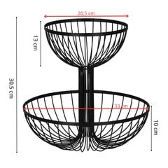 Корзина для фруктов, металлическая корзина Springos KI0148 30,5x33 см цена и информация | Посуда, тарелки, обеденные сервизы | pigu.lt